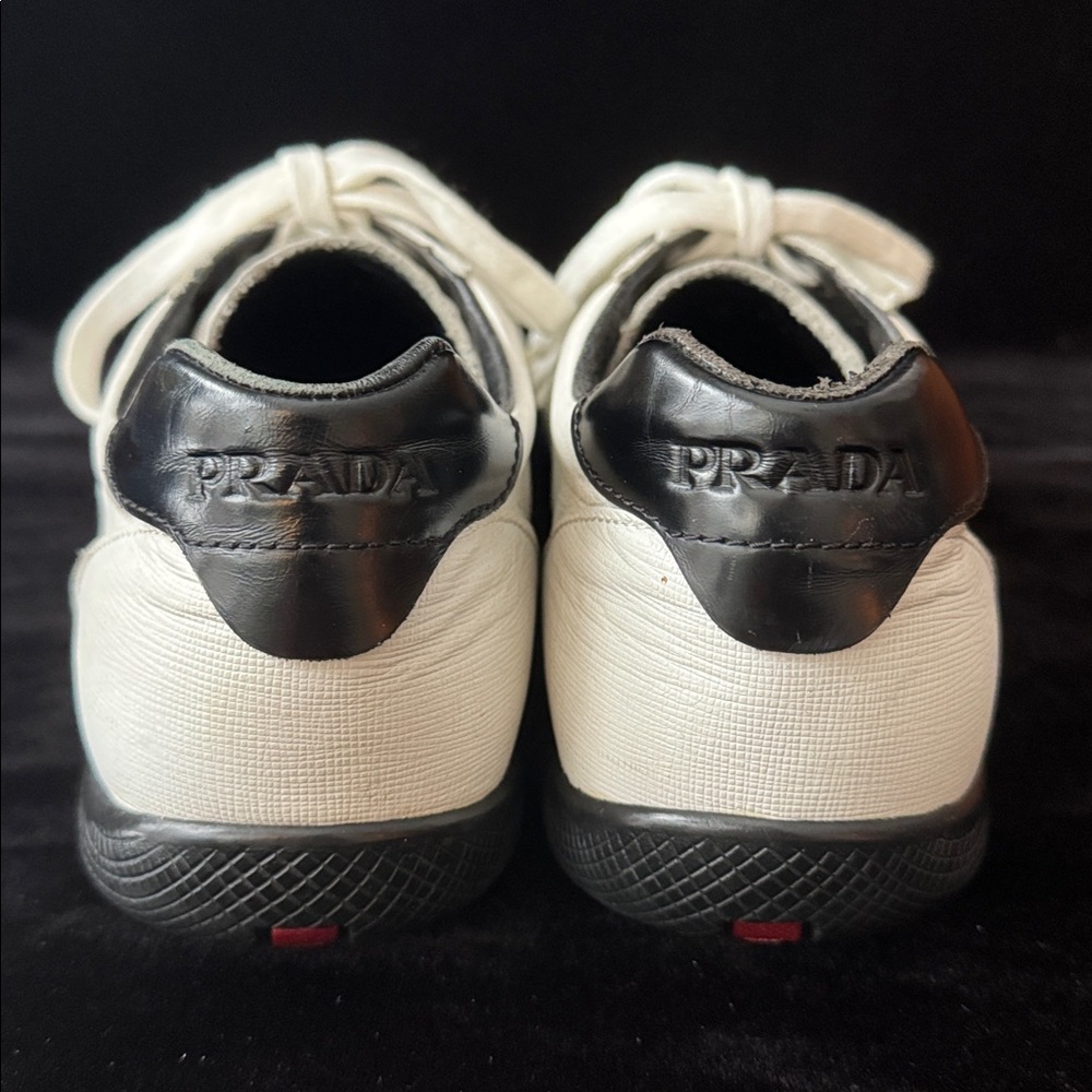 PRADA Leather Sneakers - Picture 6 of 8